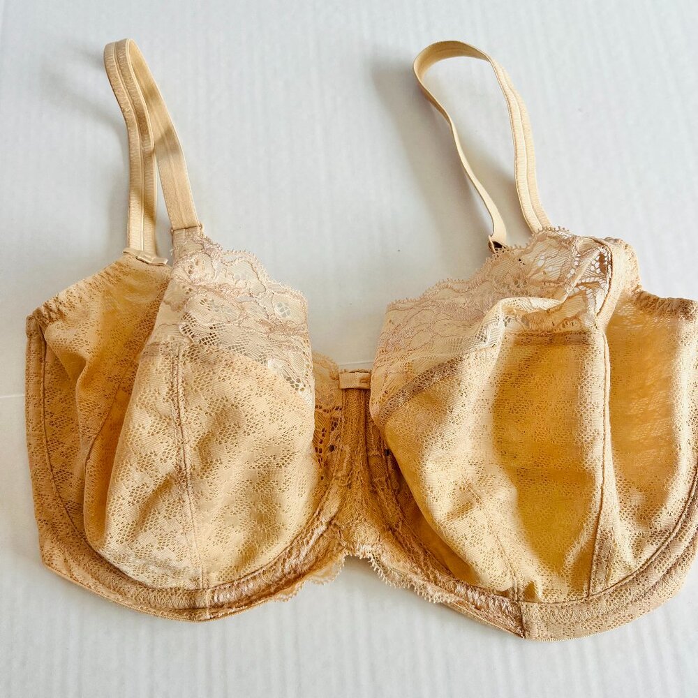 Panache Sz 32 Beige Nude Envy Full Cup Bra Underwire - Picture 2 of 12